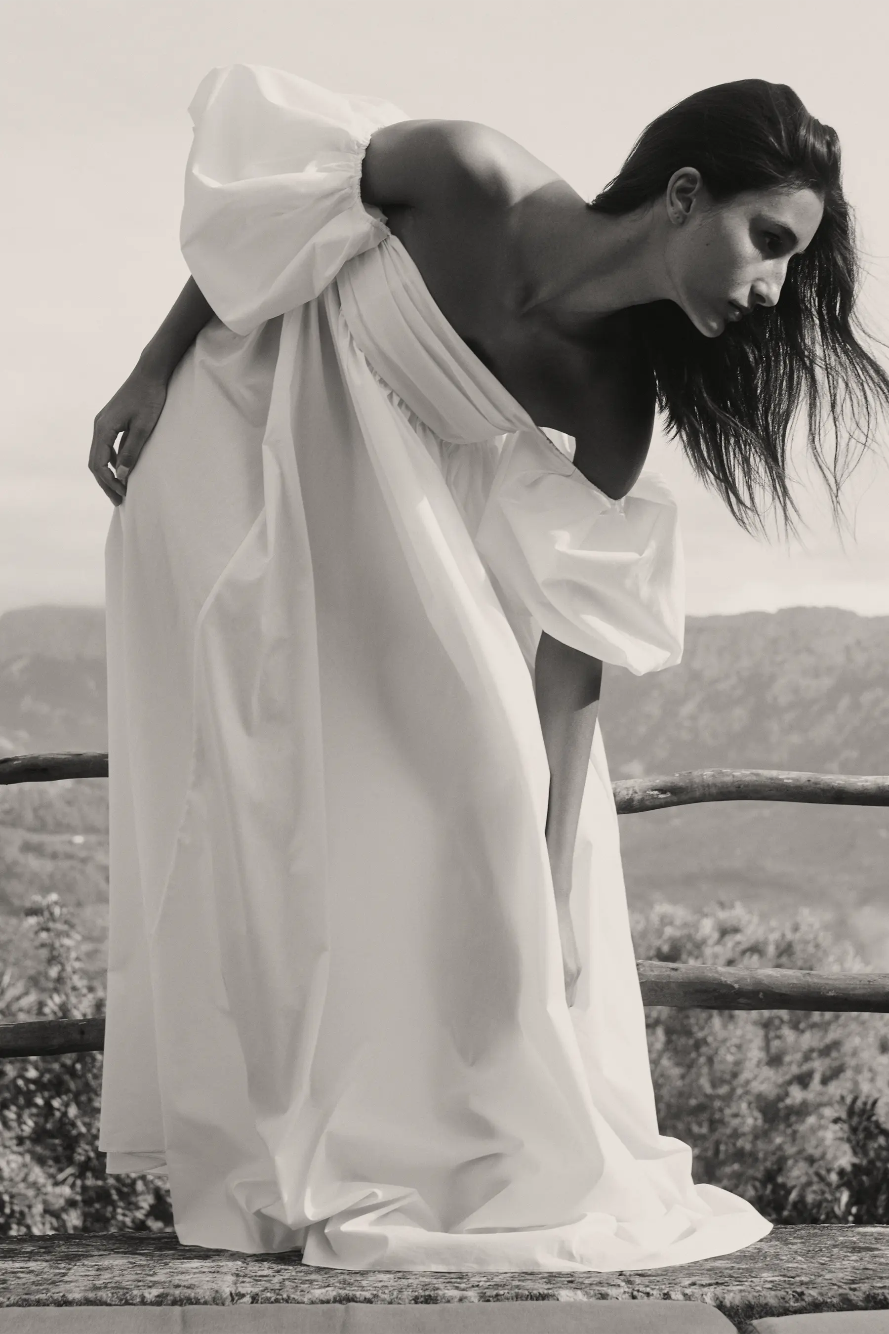 EMILIA RUCHED EMPIRE MAXI DRESS