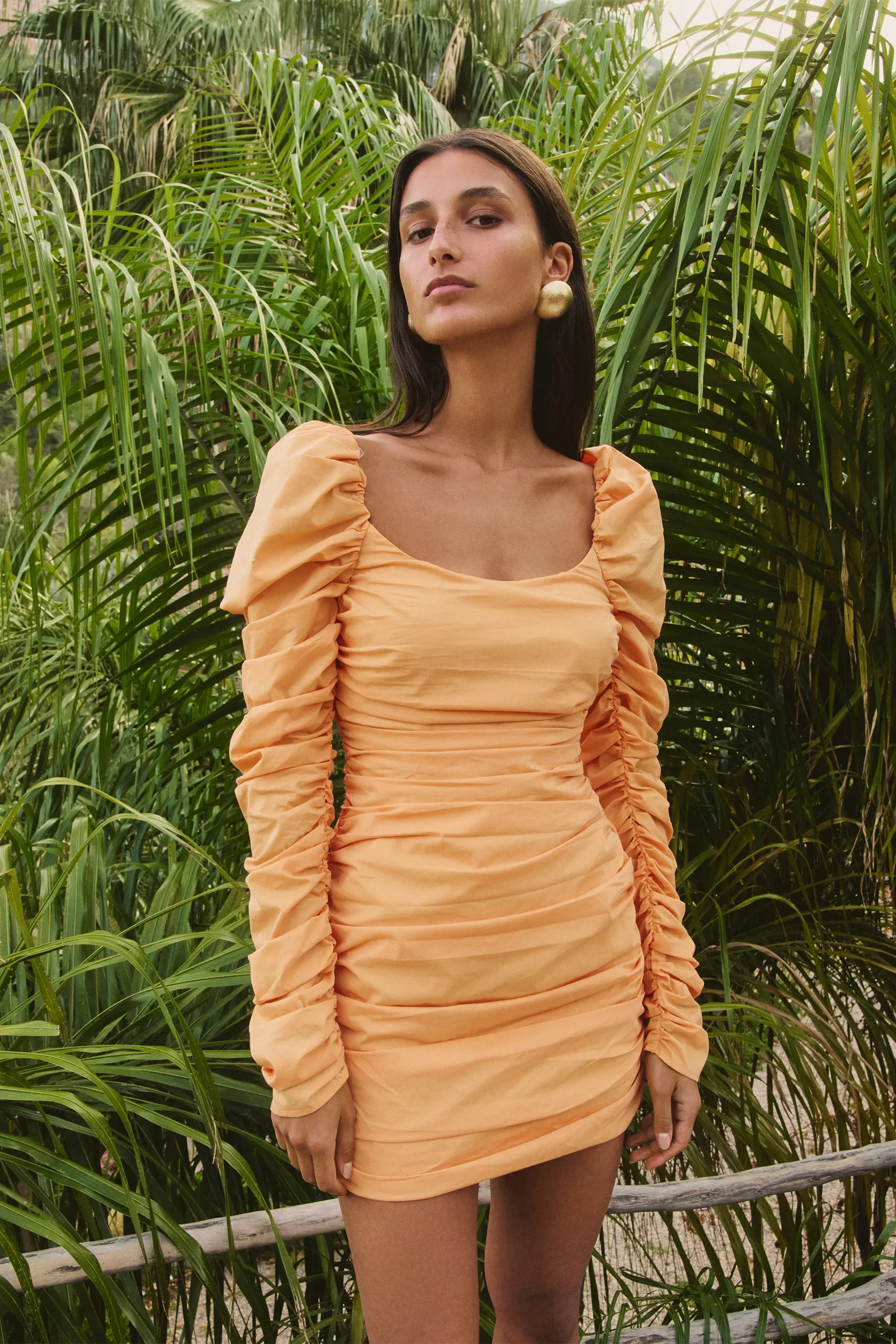 MAXINE LONG SLEEVE PUFF MINI DRESS
