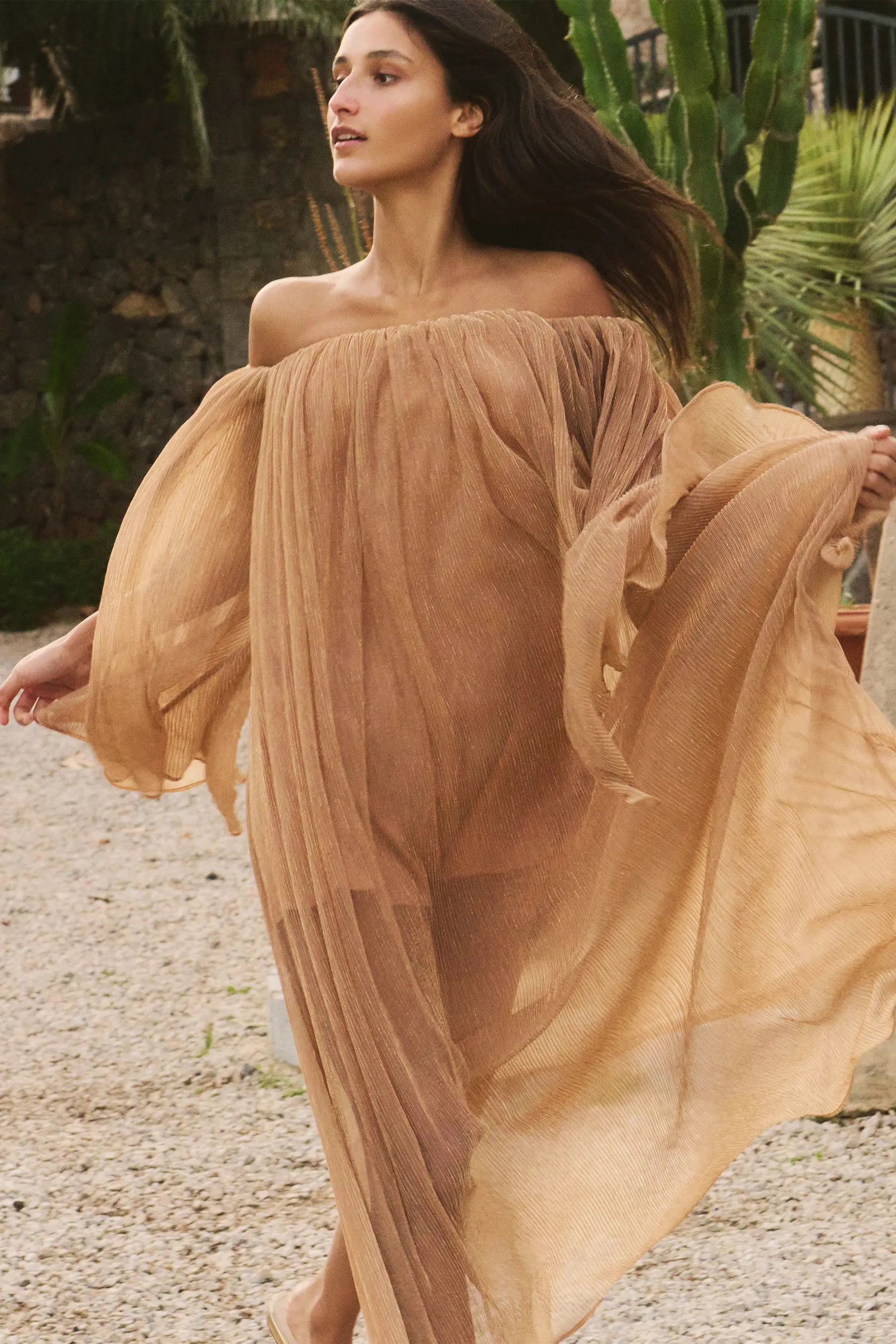 caroline constas gold dress PALMER MAXI DRESS