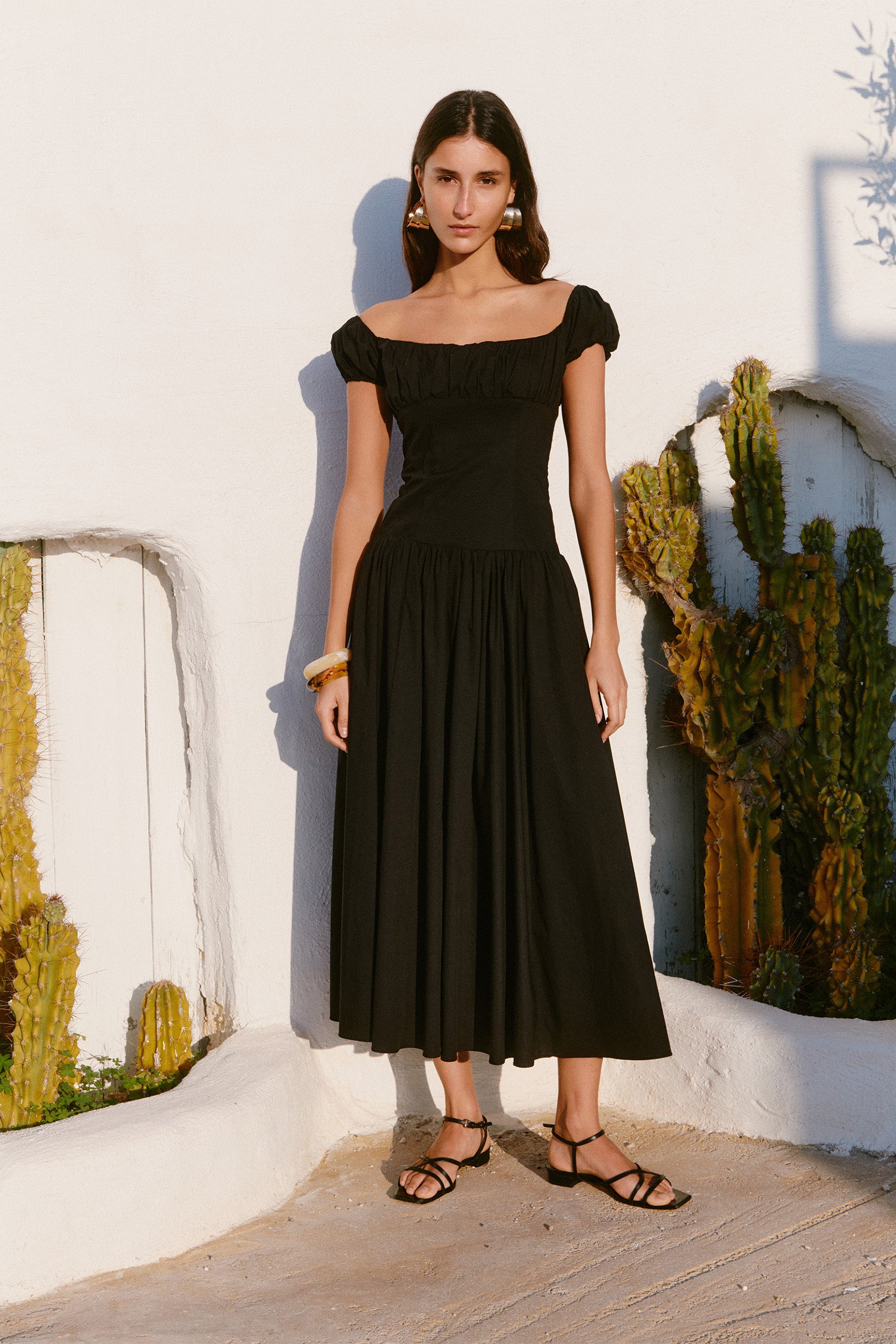AUGUSTA DROP WAIST MAXI DRESS