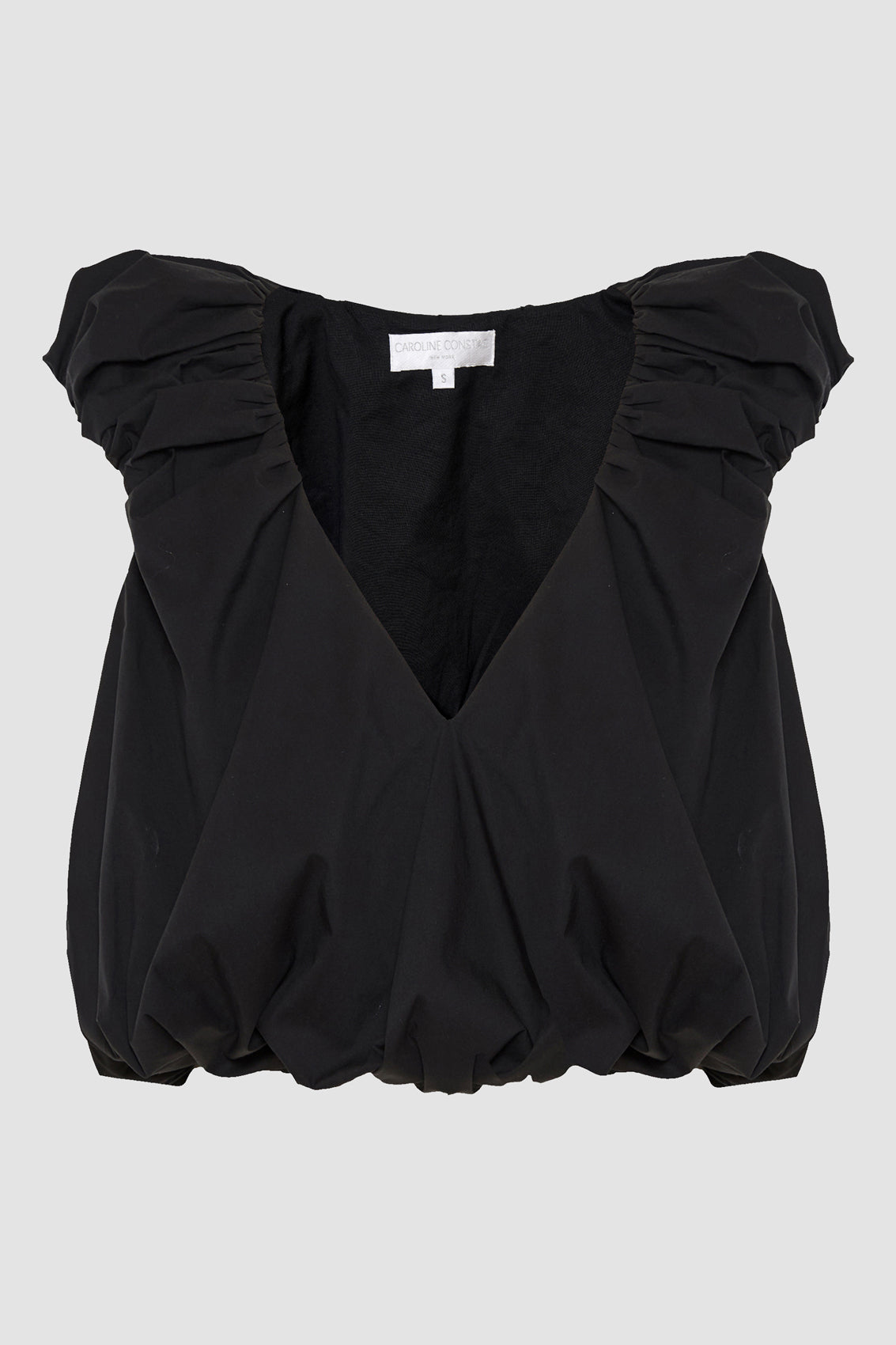 AERIN V NECK BUBBLE TOP