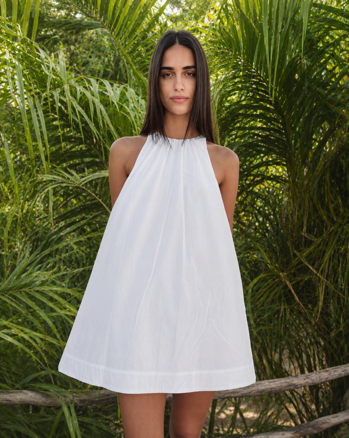 a line silhouette mini dress WILLA It works just as black/white wedding dress White Short Homecoming Dress,Round Size:UK 10