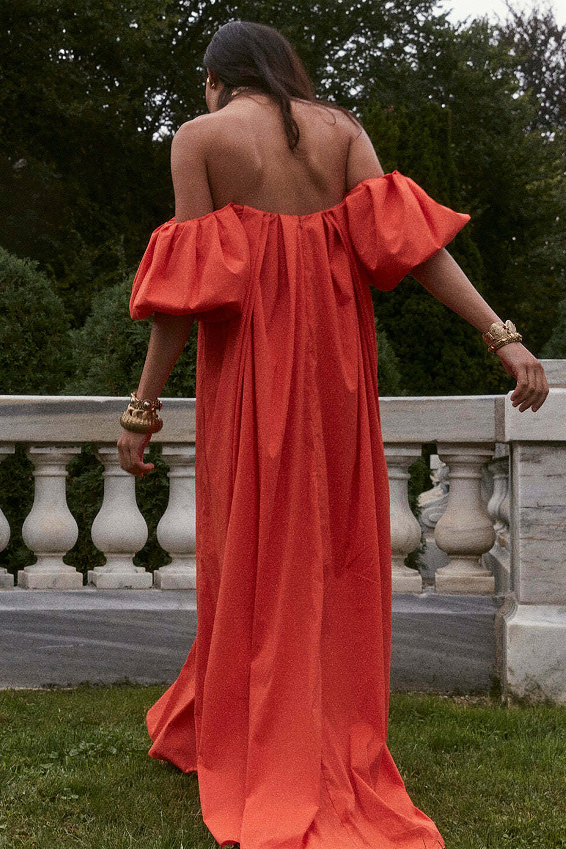 PALMER OFF SHOULDER MAXI DRESS